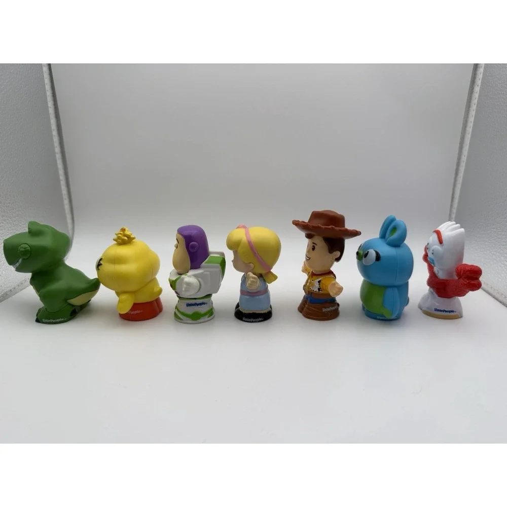 Fisher Price lot Of 7 Little People Disney Pixar Toy Story 4 Buzz Woody Forky Bo